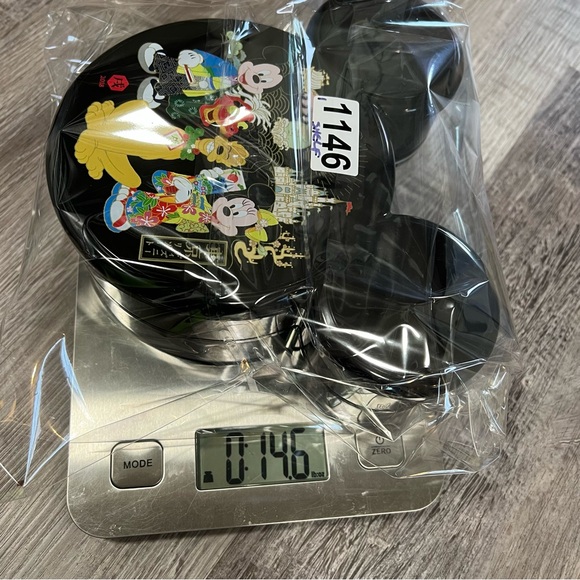 Tokyo Disney Mickey Mouse Black Two Tiered Candy Tin With Some Candy - Picture 12 of 12